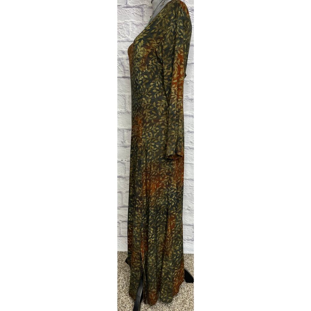 Lost River Clothing Co. Rustic Earthy Batik Boho Back Lace Up Maxi Dress - Picture 7 of 13